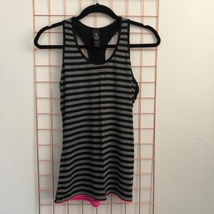 MPG | Striped Workout Racerback Tank